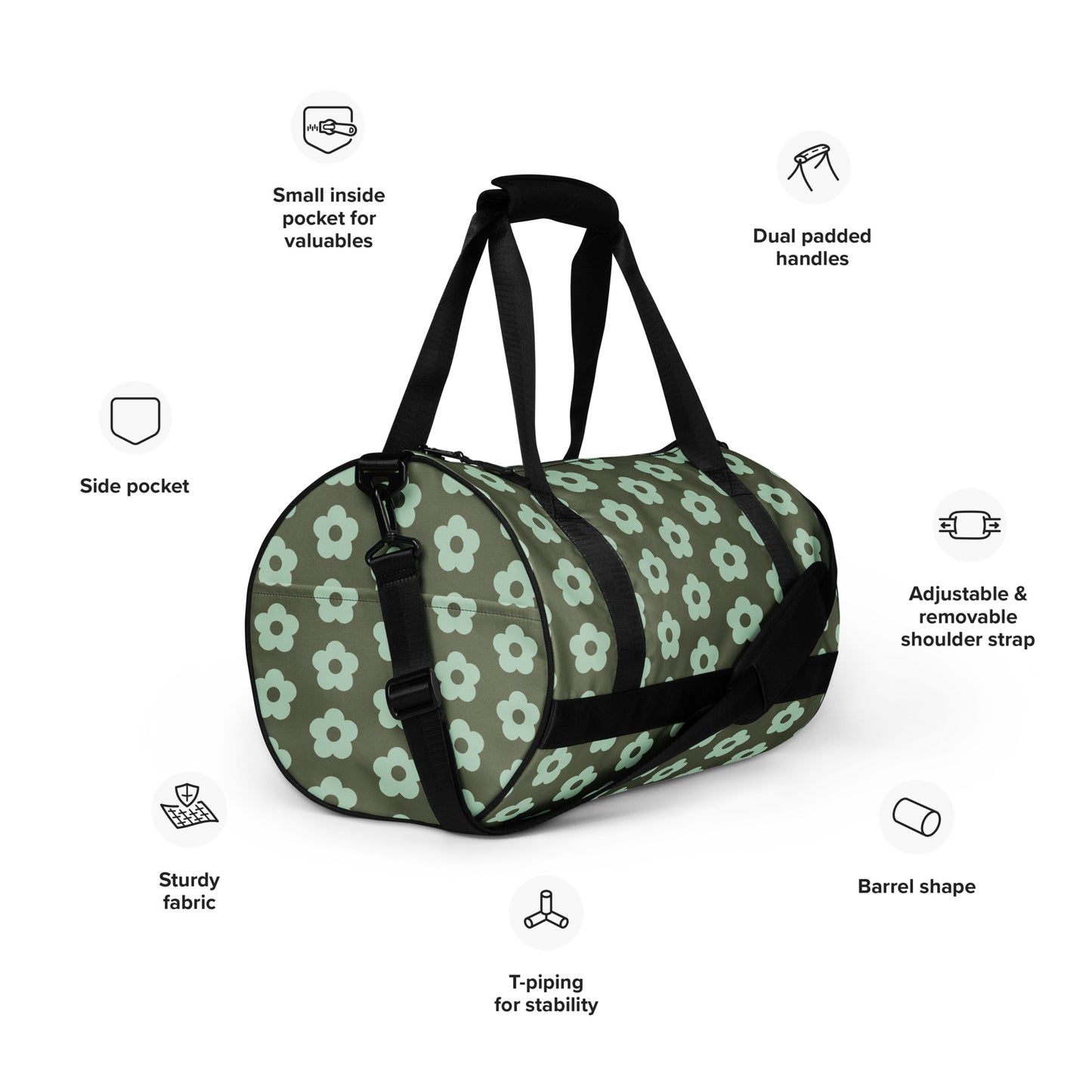 Floral Flex gym bag