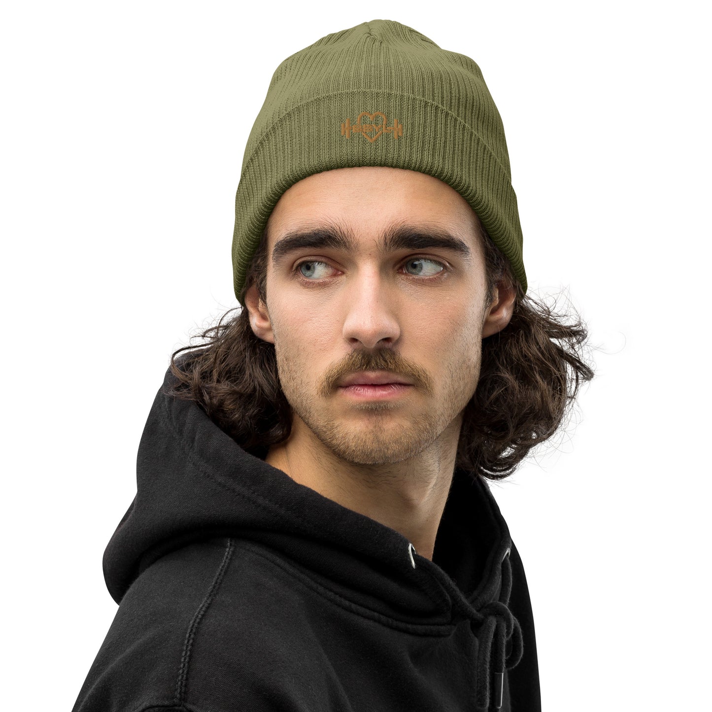 Organic ribbed beanie